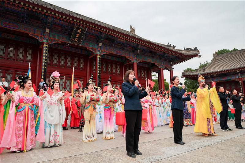 長假期間，華清宮景區(qū)策劃了一系列精彩的“文化大餐”。華清宮景區(qū)供圖